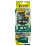 Schick XTREME3 Male Disposabe Razor 7+3 Free