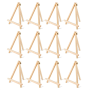 12PCS Wood Easels Tabletop Easels Art Craft Painting Easel Stand