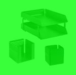 Complete Desk Set Fluted – 514GN