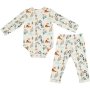 Made 4 Baby Boys Cream Printed Lounge Set 3-6M