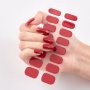 Solid Color Nail Wraps Full Cover Nail Stickers For Women Nail Art Polish Stickers Gel Nail Strips Stick On Nail Polish Strips