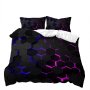 Infinite Inspired Rgb Style 3D Printed Double Bed Duvet Cover Set