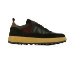 Suede Low-top Sneakers -black