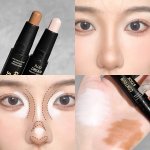 Juju Dream Beauty Makeup Contour Stick - Dual-ended Water Resistant Medium Skin Tone Brightening Matte Finish Stick Form Medium 