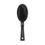 Basics Hair Brush Rubber Coating Oval Black