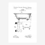 Art Poster A4 - Bath Patent