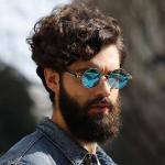 Classic Steampunk Round Metal Frame Fashion Glasses With Spring Design Temples For Men Women Outdoor Party Vacation Travel Driving Decors Photo Props