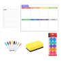 21 Pcs A3 Magnetic Fridge Calendar Monthly Planner Set