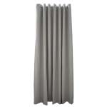 Woven Blockout Eyelet Curtain - Grey - 270 X 223CM