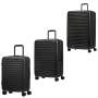 Samsonite Stackd 3 Piece Set -Black + 2 Free Luggage Gloves DUO 2.0