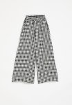 PoP Candy Gangham Palazzo Pants-black & White