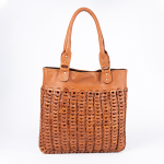 Shabina Tan Leather Tote Bag - Tan Leather