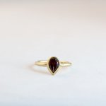 Pear Large - Garnet - Small
