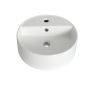Ceramic Basin Round D41XH14 5 Easca White Shiny