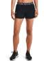 Women's Ua Play Up Shorts 3.0 - Black / Black / White / XL