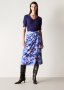 Modal Watercolour Floral Skirt