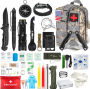 39 Pcs Multi-function Camping/survival Kit - Navy Grey