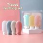 3PCS/SET Travel Bottles Set Refillable Cosmetic Containers Empty Shampoo Shower Gel Tubes For Toiletries Shampoo And Body Wash Liquid Travel Bottles Lotion Sub Bottle