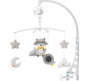 Musical Racoon Themed Mobile With Rotating Plush Toys
