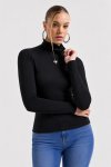 Ladies Long Sleeve Modal Blend Poloneck Winter T-Shirt