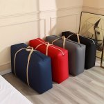 Extra Large Heavy-duty Moving Bag With Zipper & Handle - Space-saving Storage Tote For Home Bedroom Wardrobe Closet Organization