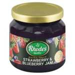 Rhodes Strawberry And Blueberry Jam Glass 340GR