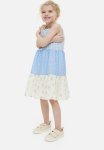 Sleeveless Dress - Light Blue Patterned