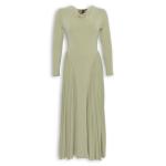 Sage Pleated Cowl Dress