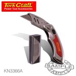 GO GREEN Knife Utility Red With 5 Spare Blades In Blister 3366A