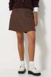 Checked Skort - 16 Chocolate