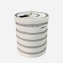 Lidded Laundry Basket - Stitched