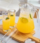 5 PC Glass Jug & Cup Set
