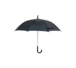 - 23" Plastic Hooked Handle Rain Umbrella - Black