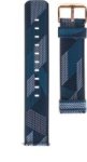 Nylon Patterned Watch Strap - Garmin Venu/ Vivomove 3/ Vivoactive 3/ Forerunner 245/ Forerunner 645 Dark And Light Blue