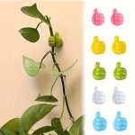 10PCS Multi-color Cable Organizers - Self-adhesive MINI Hooks For Glasses Power & Charging Cords - Car Interior USB Storage Rack