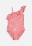 Asymmetrical Frill One Piece Swimsuit
