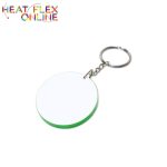 Sublimation Round Polymer Keyring – Green 49MM