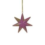 Star With Glitter Violet 2.5X11X11CM