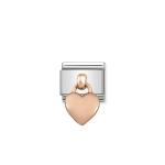 Composable Classic Link Rose Gold Heart Pendant