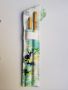 Set Of 2 Bamboo Straws Plus Case And Cleaner - Sneaker Pattern