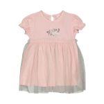 So Loved Printed Short Sleeve Mesh Dress