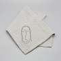 Faces Of Felicity Dishcloth - Light Grey