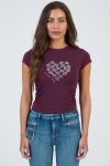Sissy Boy Womens Own The Moment T-Shirt In Burgundy - Burgandy XL