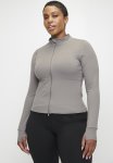 Cotton On Plus Active Core Zip Through Long Sleeve - Desert Grey
