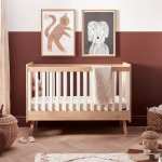 Silver Cross Westport Convertible Cot Bed-oak