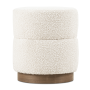 @home Scallop Ottoman Boucle Natural