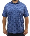 Mens Printed Dri Fit Golfer - 10XL Navy