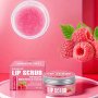 Raspberry Lip Scrub 30g Containing Plant Squalane Exfoliate Skin Brighten Lip Color 24h Deep Moisturizing Nourishing Skin Care