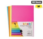 A4 Coloured Paper 80GSM 100 Sheets Neon Brights