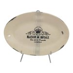 French Platter Beige With Black Maison Royale